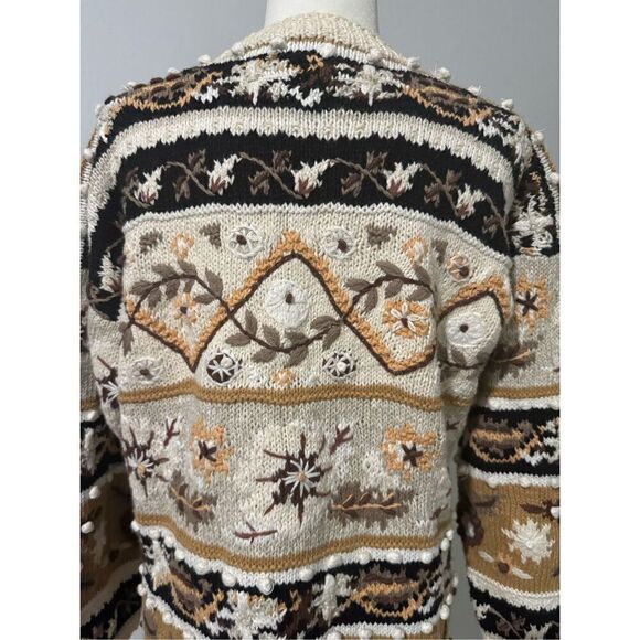 Jennifer Reed fall sweater knitted by hand M - Picture 7 of 8